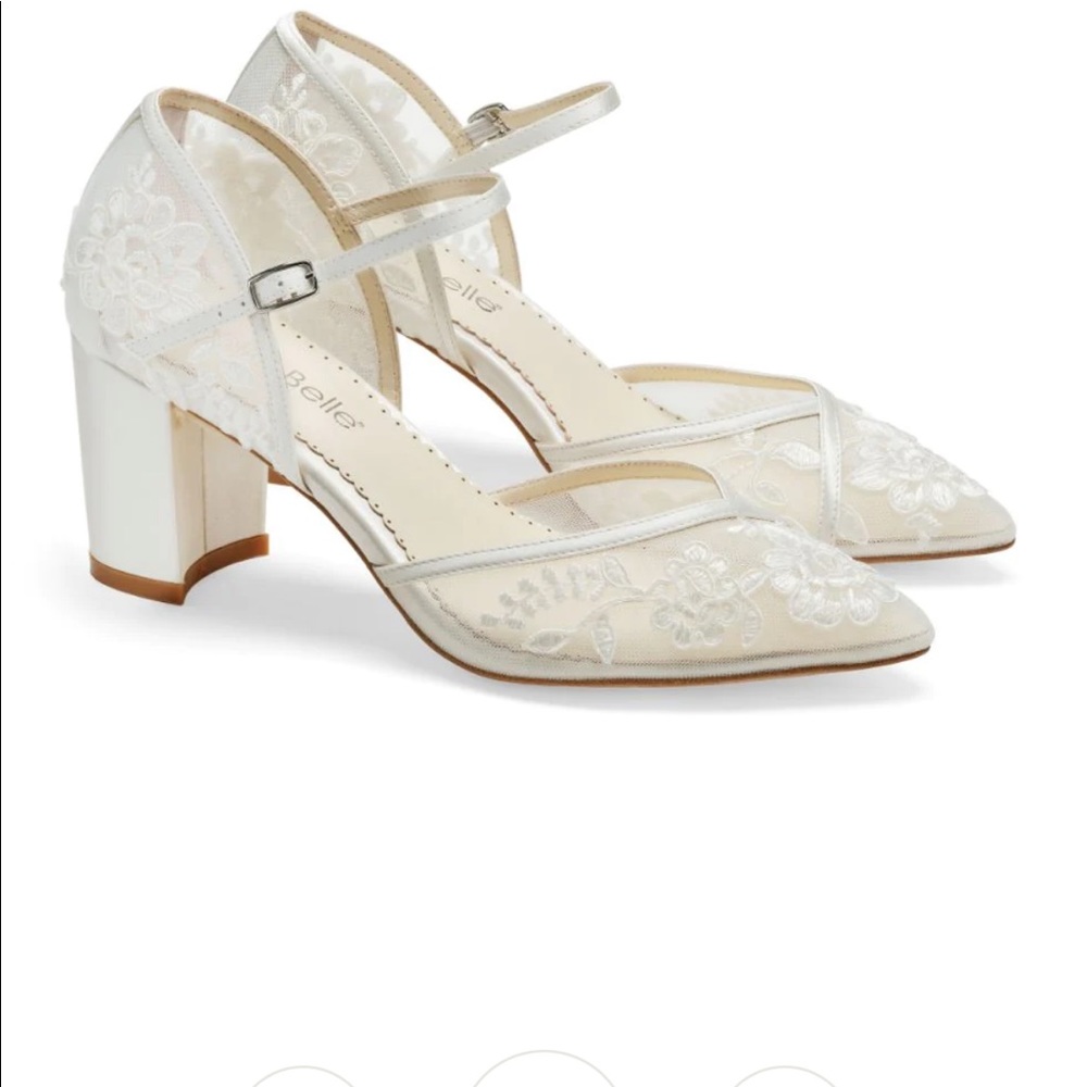 Bella Belle, Chelsea lace block heel, size 10.5, NWT